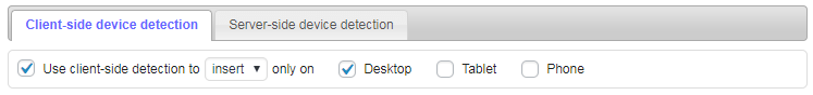 ad inserter device detection insert